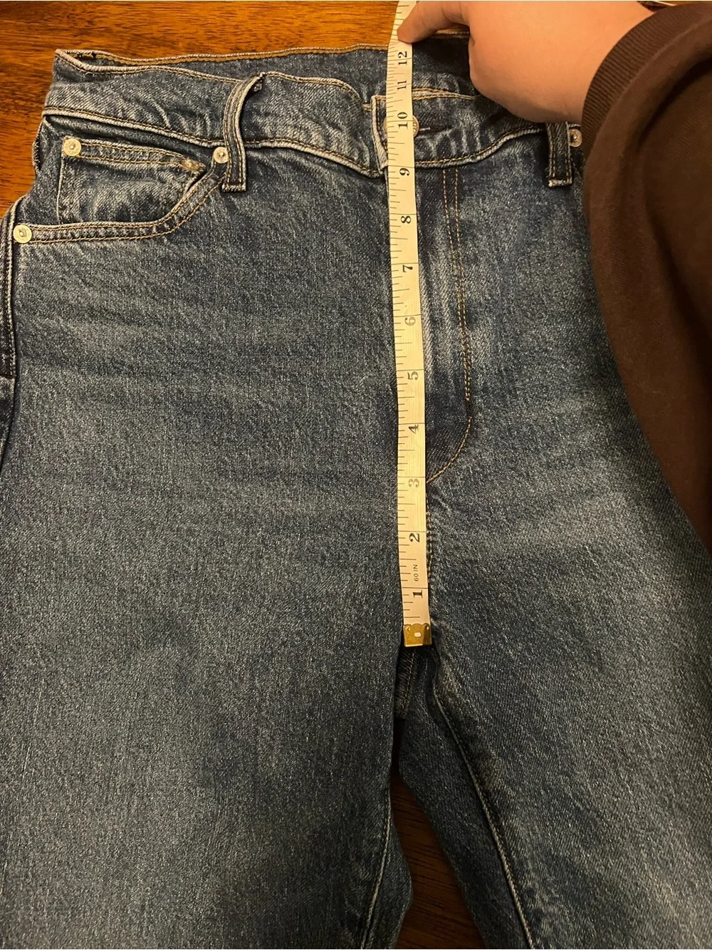 AYR The Lala Jeans Straight Leg True Story Medium Wash Womens 29S Minimalist